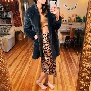 NWOT BCBGMazAzria chunky oversized faux fur coat
